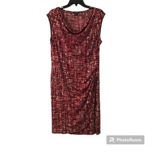 George Faux Wrap Sleeveless Dress Size Large